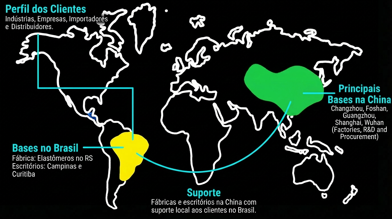 Mapa de Abrangência Global